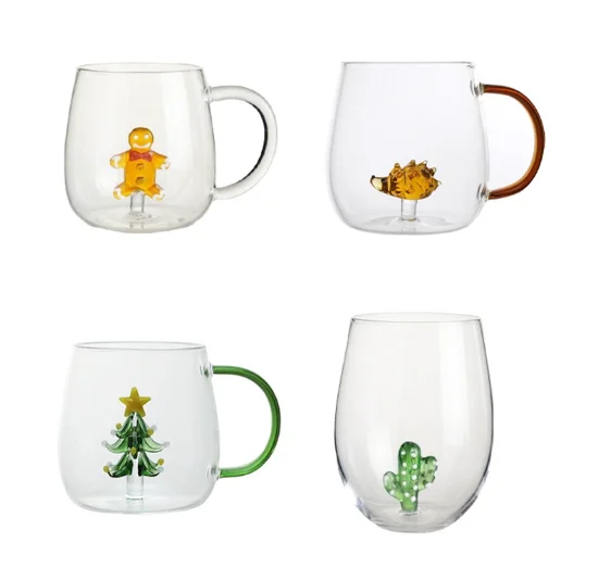 3D 340ML Pumpkin Tasting or Other Shape Design Stemless Glasses