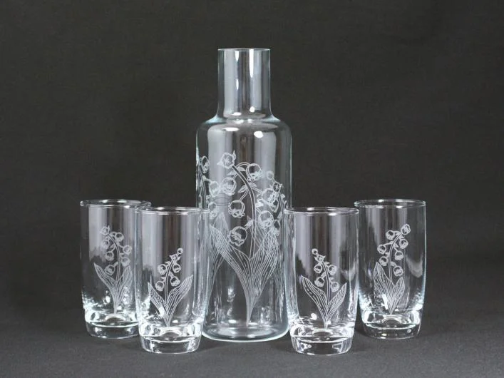 Decorated Glass Items Collection