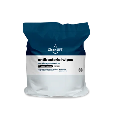 CleanLIFE Pro Antibacterial Wipes Bulk Roll 1000pk