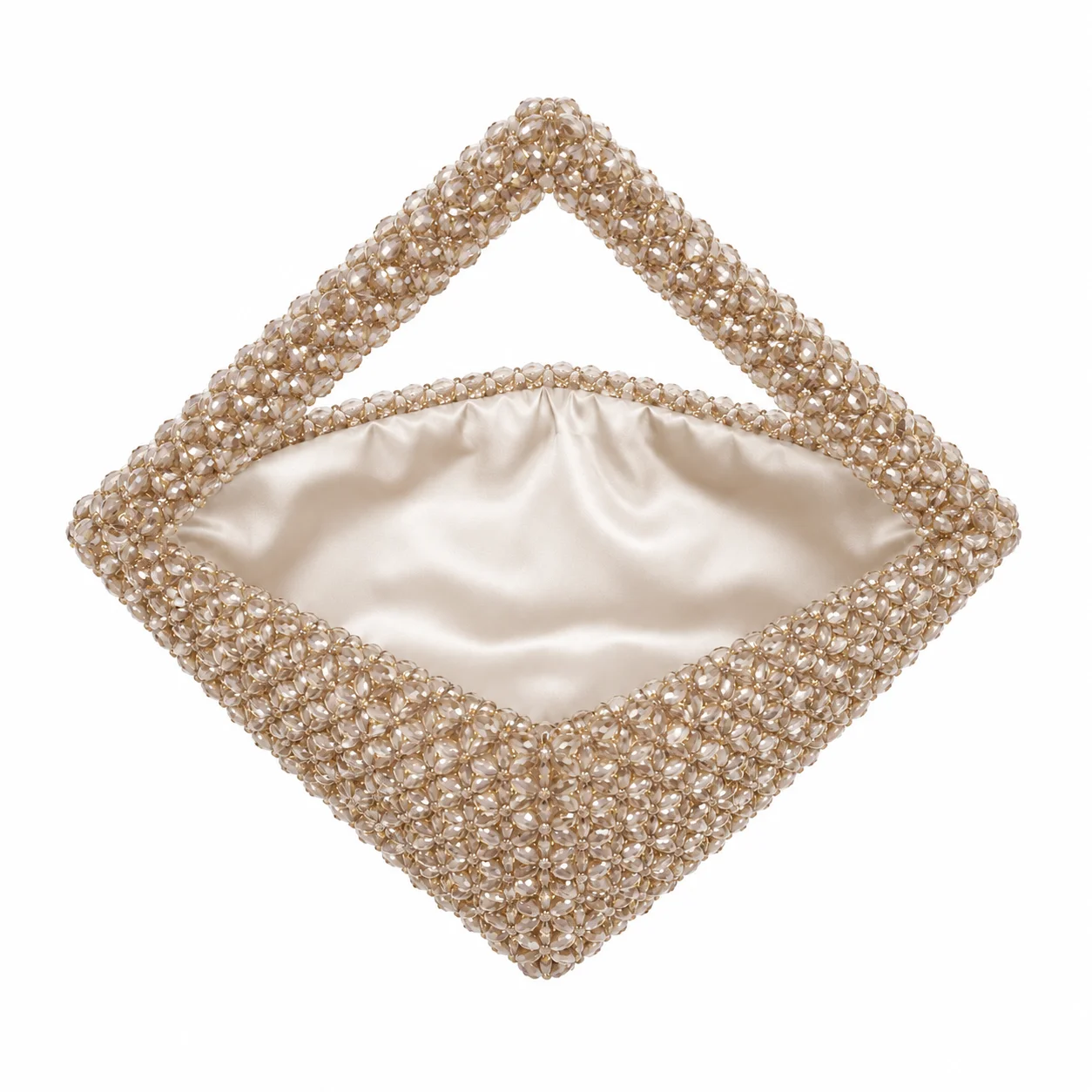 Borsa a mano in cristallo fatta a mano Viennetta Honey