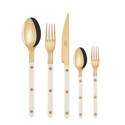 Bistrot Gold Solid Ivory Cutlery Set