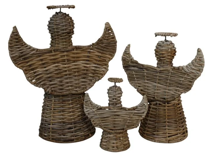 Rattan Jawit Kubu Angel Statue - B 19825 JG S/3