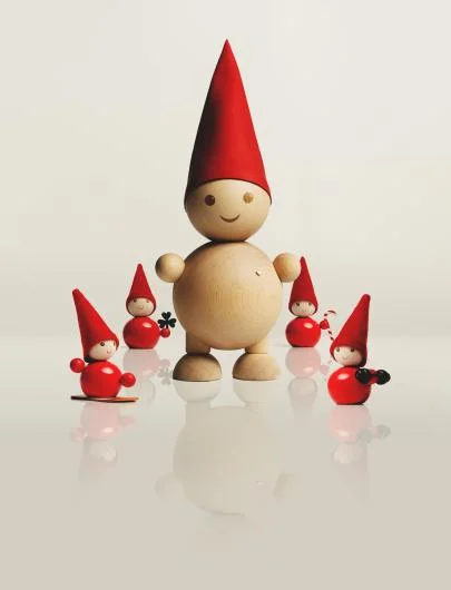 Aarikka Wooden Elf Figurines