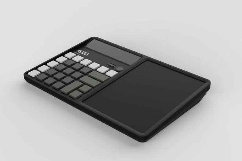 Calcolatrice da scrivania KTW-251AR con lavagnetta per scrittura