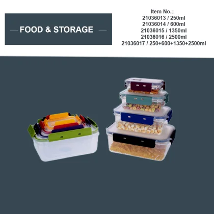 4pcs Plastic Food Container Set