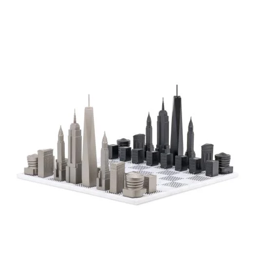 Stainless Steel New York Chess Edition