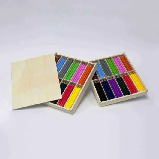 Jumbo Colored Pencils in Wooden Box