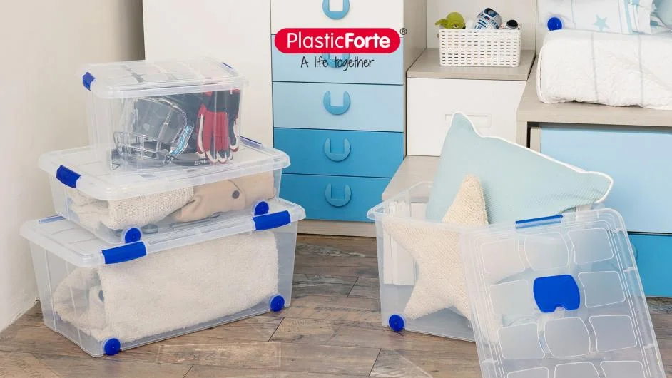 Plasticforte saqlash qutilari va tortmalari