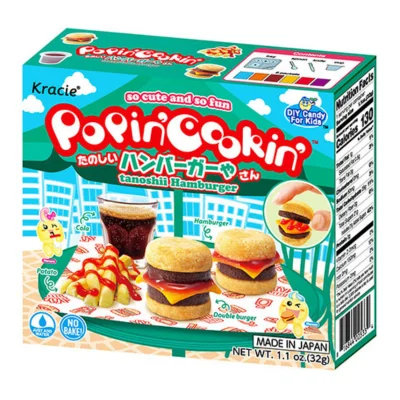 Popin' Cookin' Hamburger DIY Candy Kit