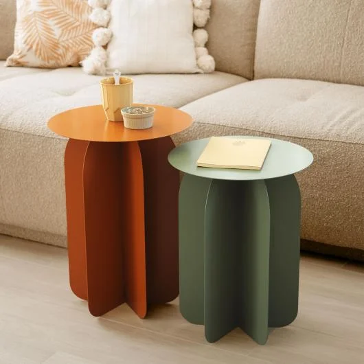 Cacti 2-Piece Metal Side Table Set