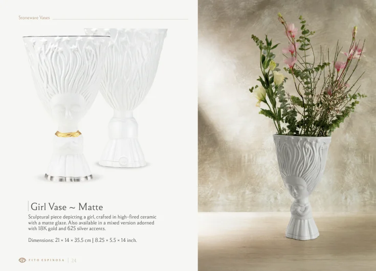 Fito Espinosa Girl Matte Vase