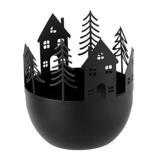 Winter Village Candle Holder