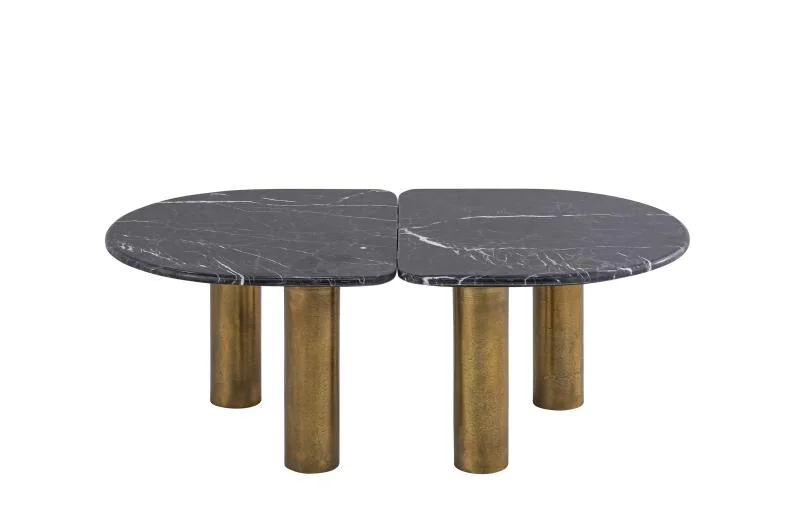 NSL Black Marble Four-Leg Table