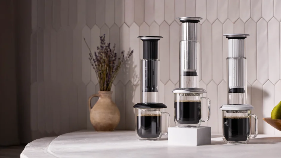 صانعة قهوة AeroPress الزجاجية الفاخرة