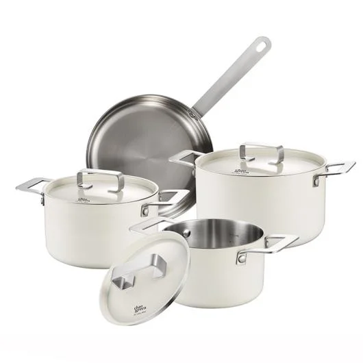 7PC Ceramic Coating Tri-Ply Cookware Set