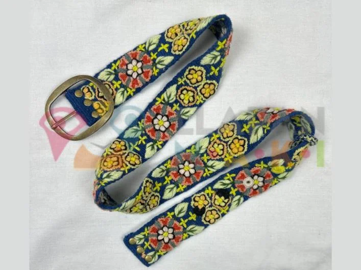 Handwoven Hand-Embroidered Andean Belts