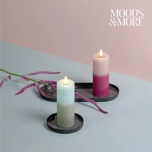 Moods and More LED Candles and Metal Trays