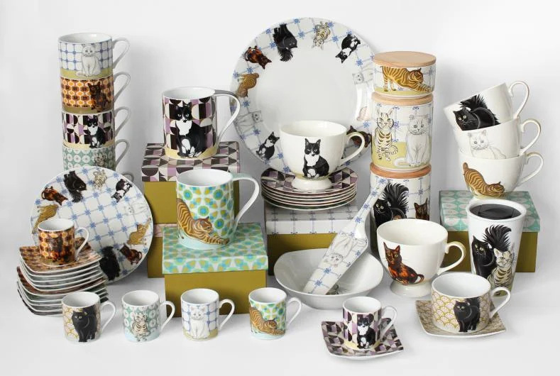 Porcelain Cat Design Collection