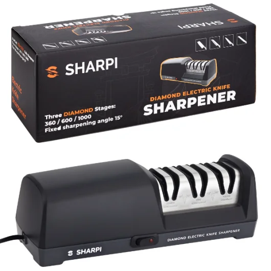 Sharpi Electric 3-Stage Kitchen Knife Sharpener