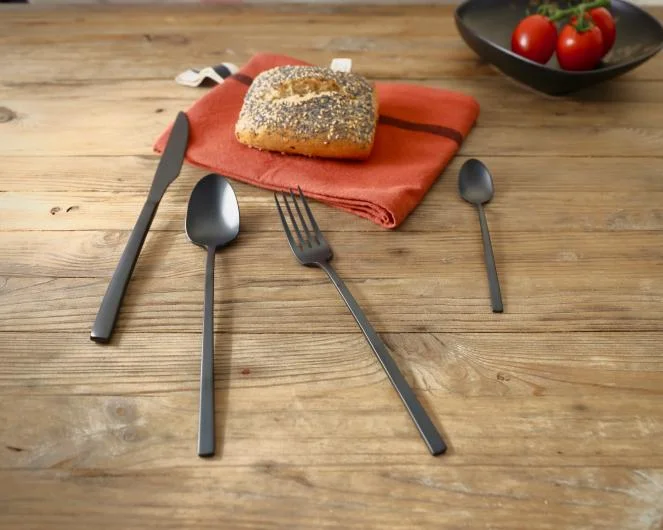 Matte Black Prisme Cutlery