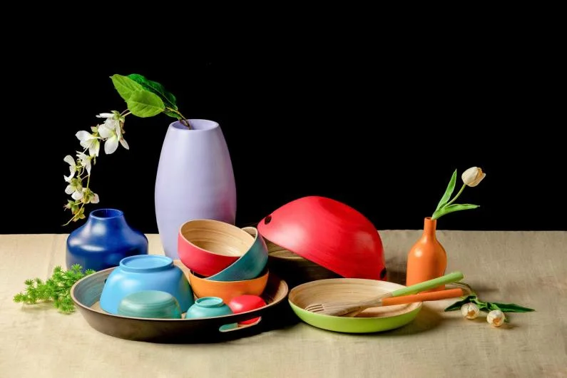 Tableware Set Bamboo Handcrafted