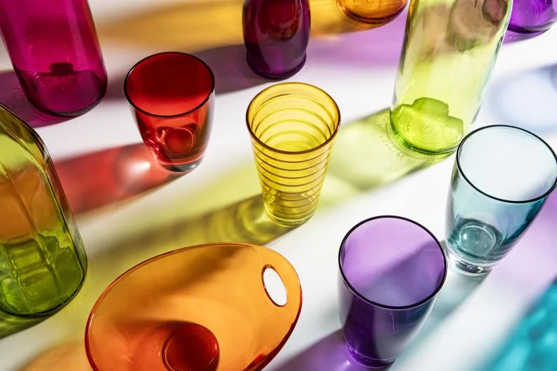 Decover Sprayed Decorated Glassware Collection