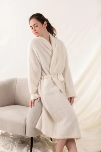 Brushed Cashmere Robe