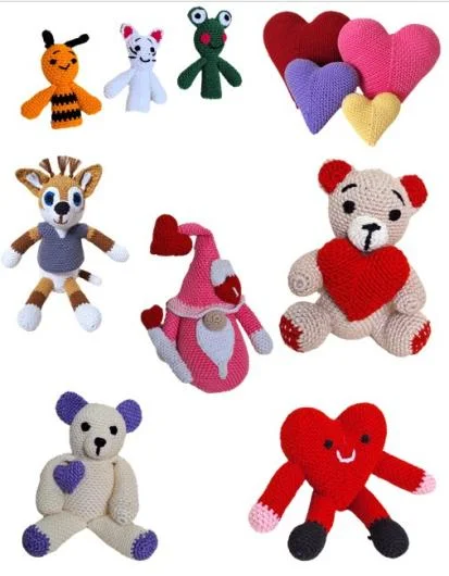 Hand Crocheted and Stuffed Toys