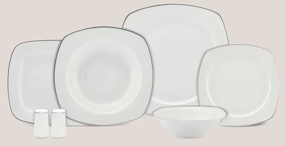 27-Piece Square Shape Dinner Set