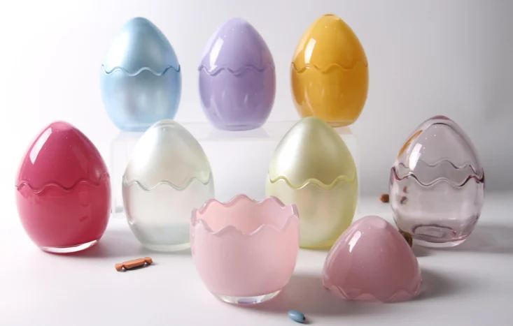 Glass Egg Candy Box