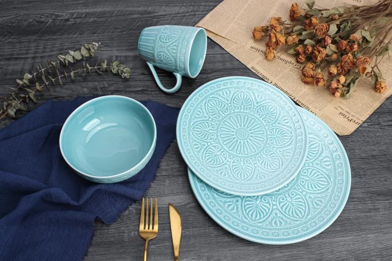 Embossed Porcelain Tableware