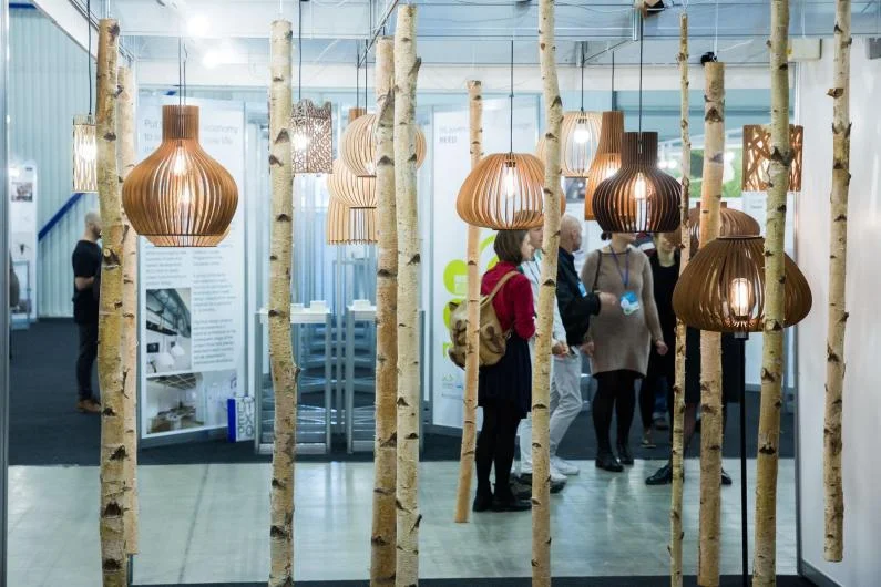 Wooden Hanging Lamp