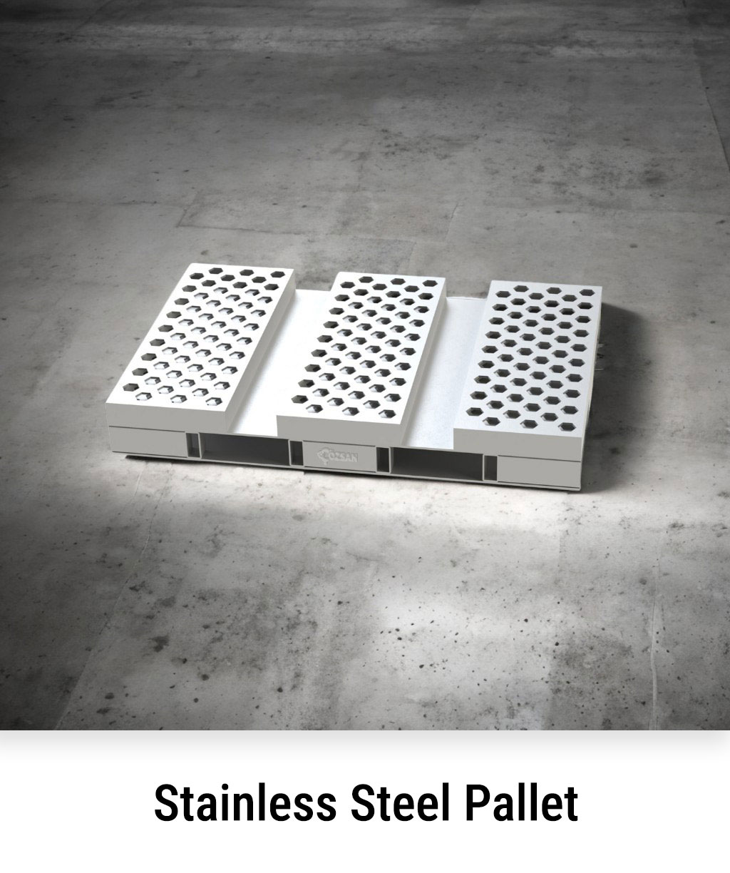 Çelik Endüstriyel Metal Taşıma Paletleri