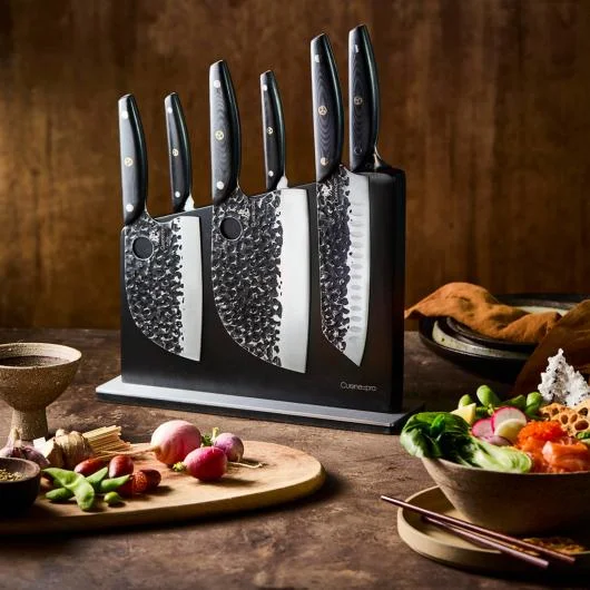 Cuisine::pro KUROI KIBA Sakura Knife Block