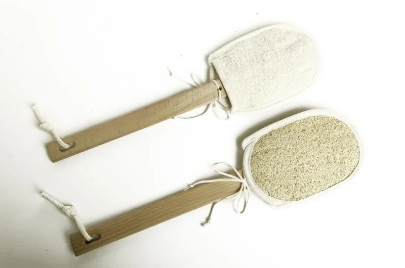 Beech Wood Back Stick Loofah