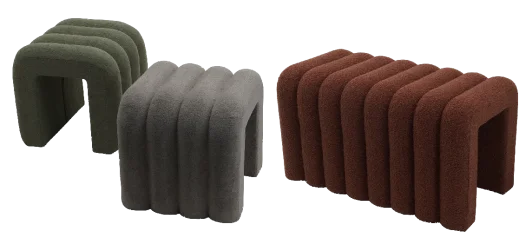 Velvet Foot Stool