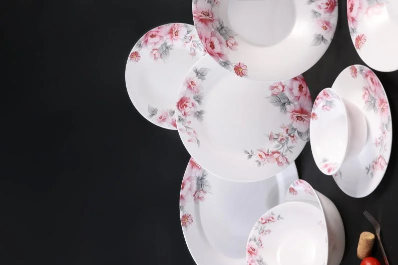 Opal Glass Dinner Set