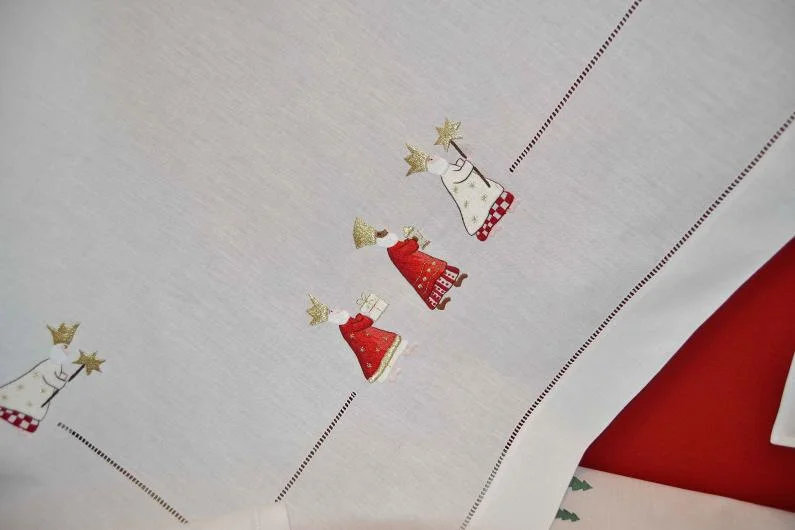 Three Wise Men Hand-Stitched Tablecloth