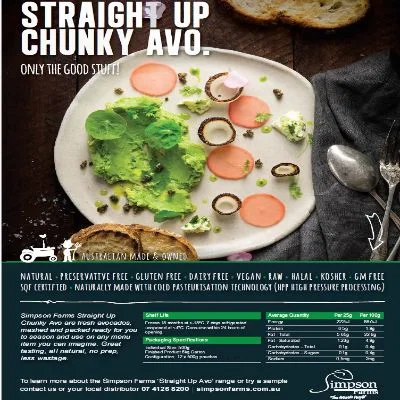 Premium Chunky Avocado Pulp