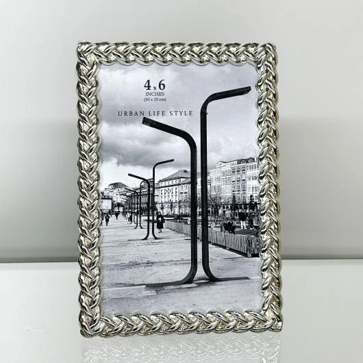 BSDEC718-4 Silver Photo Frame