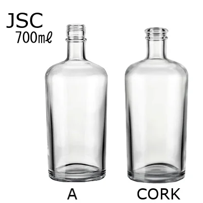 Garrafa de vidro redonda JSC para suco