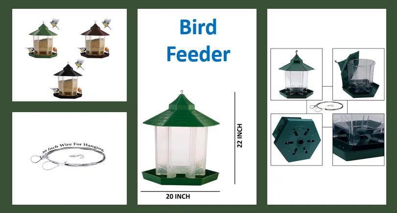 Durable Plastic Bird Feeder