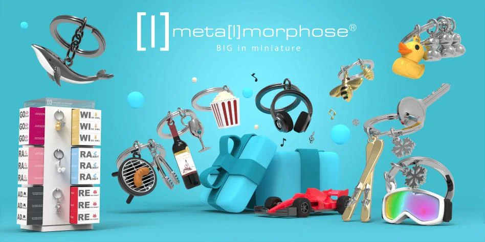 3D Metal Keyrings