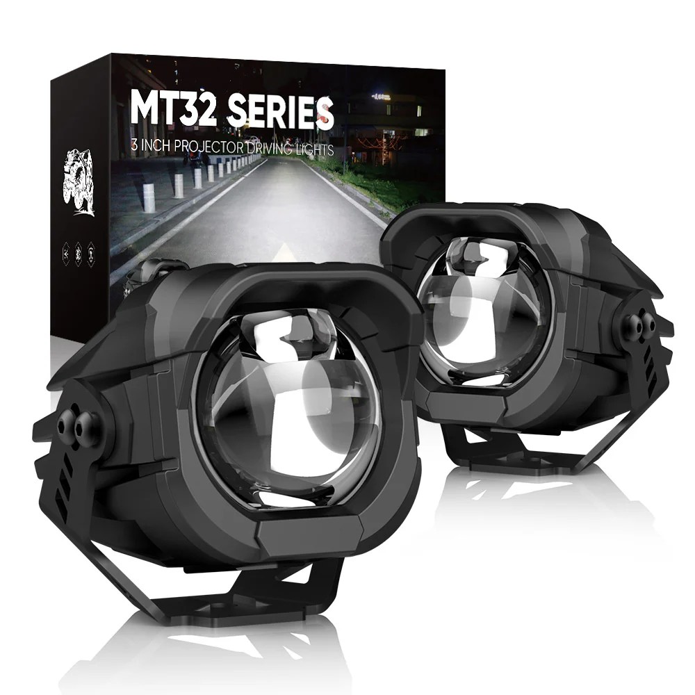 Luci di guida per moto con proiettore e luci pod a LED