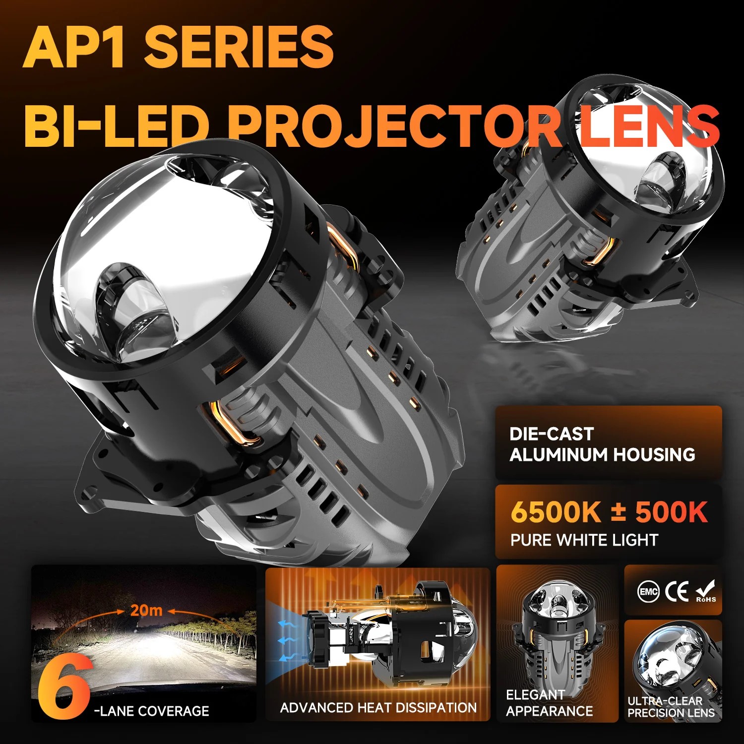 CN360 Bi-LED Projector Headlights
