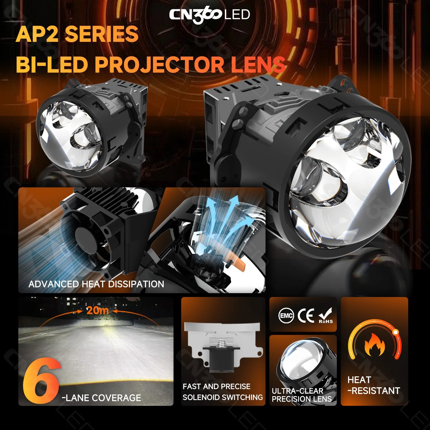 CN360 Bi-LED Projector Headlights