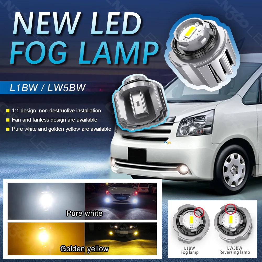 Lampu Bohlam Lampu Kabut LED Dual Warna